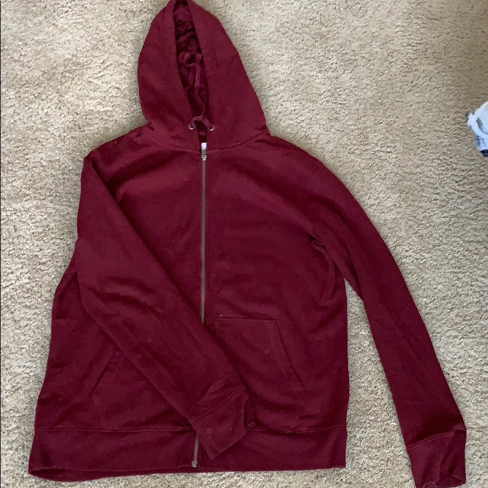 Burgundy sweatsuit